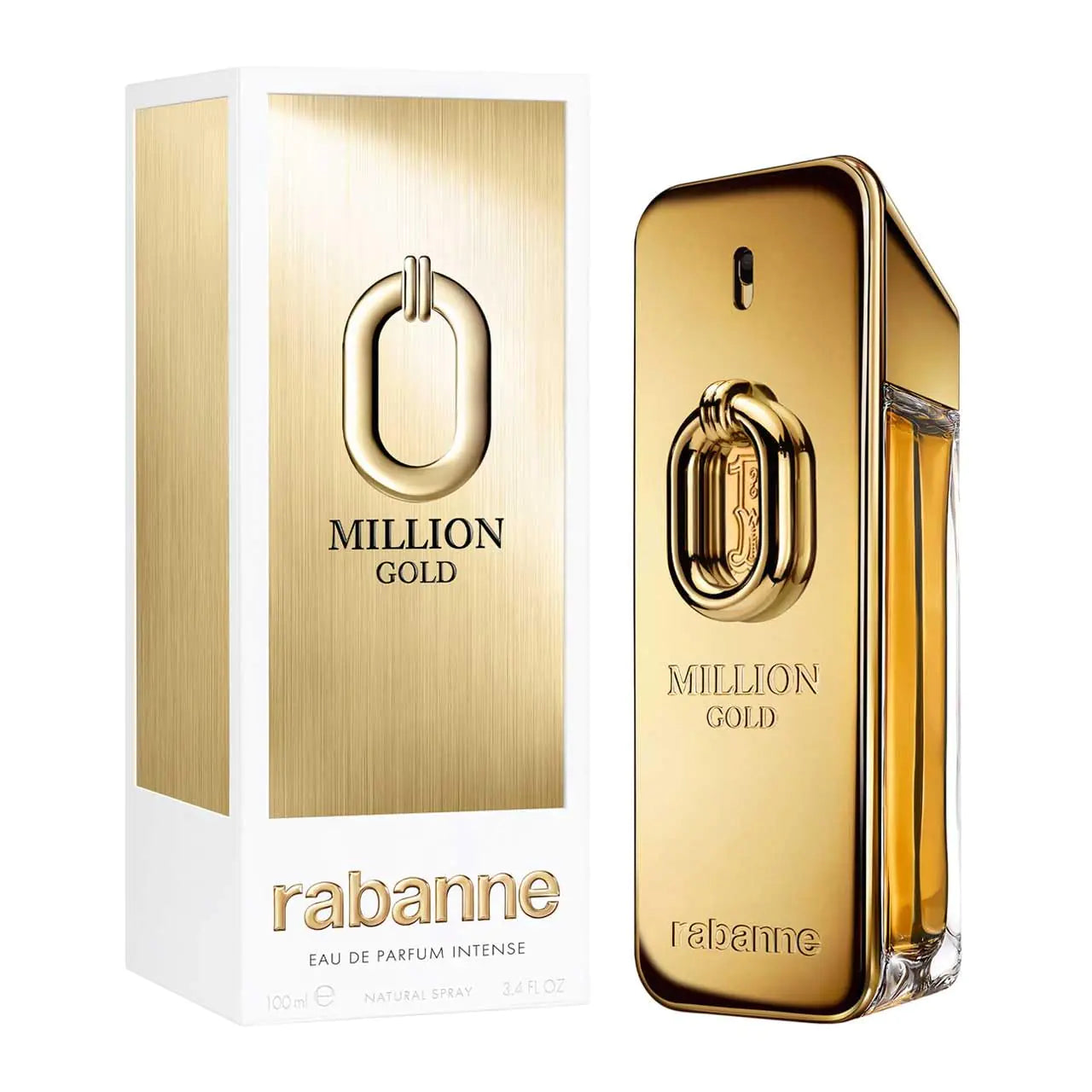 Dluxe Ave. PACO RABANNE Million Gold Intense Eau De Parfum Spray for Men 3.4 Ounce