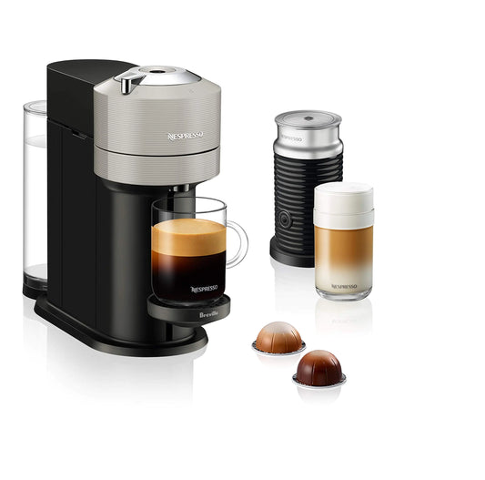 Dluxe Ave. Coffee and Espresso Maker with Milk Frother/ Light Grey