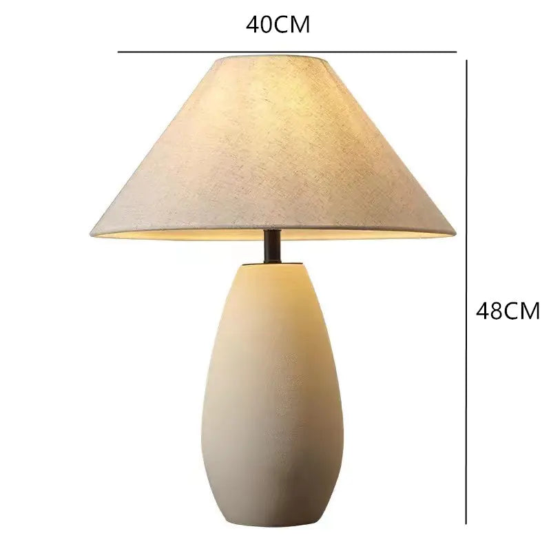 Dluxe Ave. Zhongshan Ceramic Table Lamp - Vintage Japanese Style