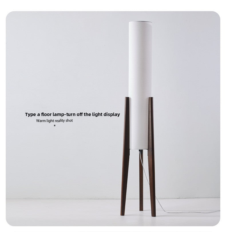Dluxe Ave. New Chinese Style Natural Wood Floor Lamp