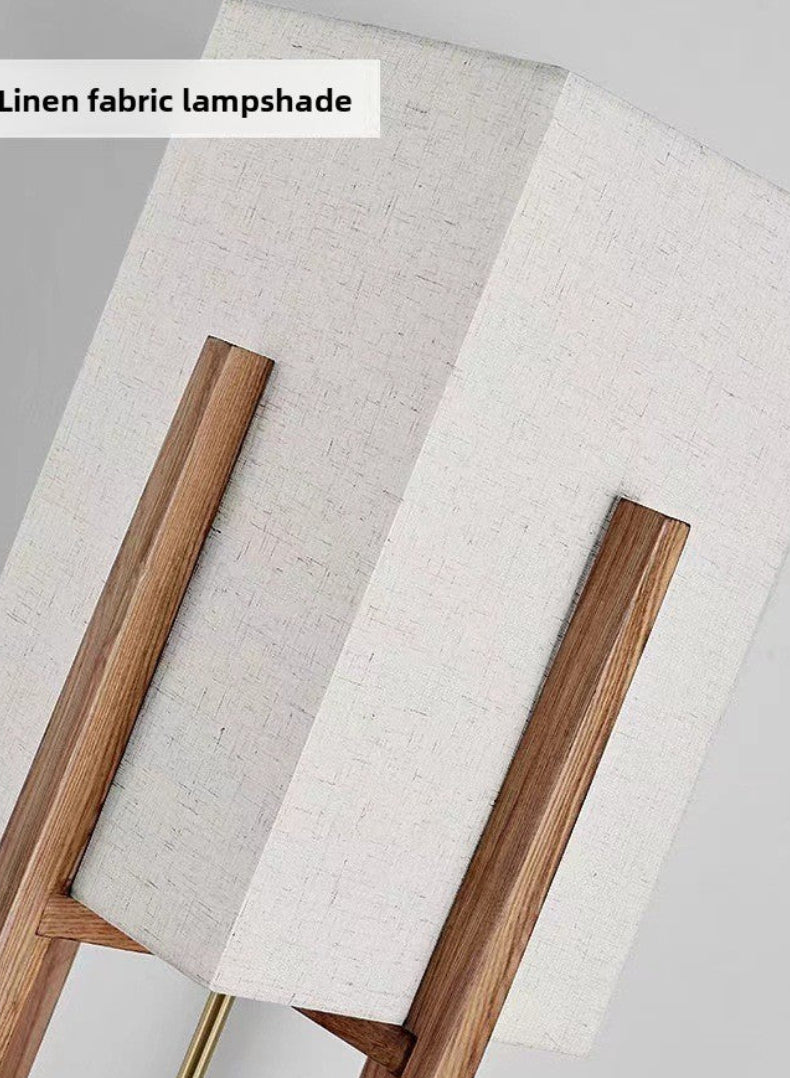 Dluxe Ave. Solid Wood Floor Lamp with Adjustable Lighting