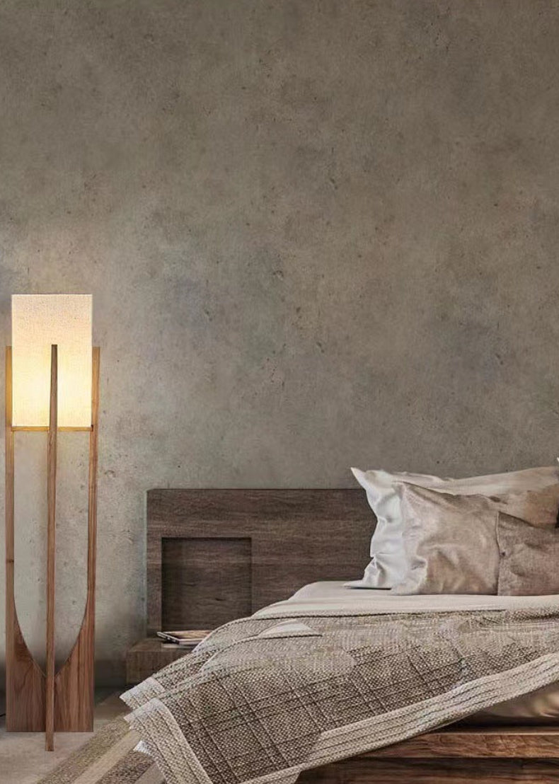 Dluxe Ave. Solid Wood Floor Lamp with Adjustable Lighting