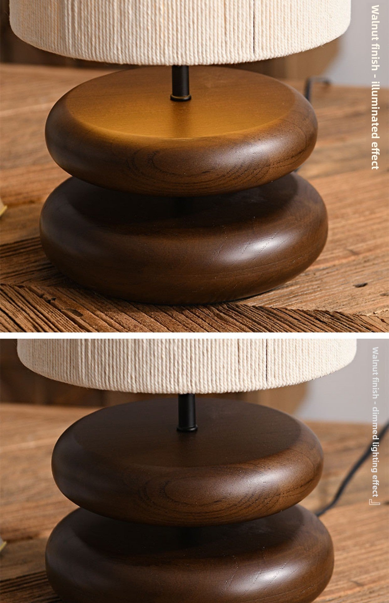 Dluxe Ave. Solid Wood Japanese Retro Table Lamp