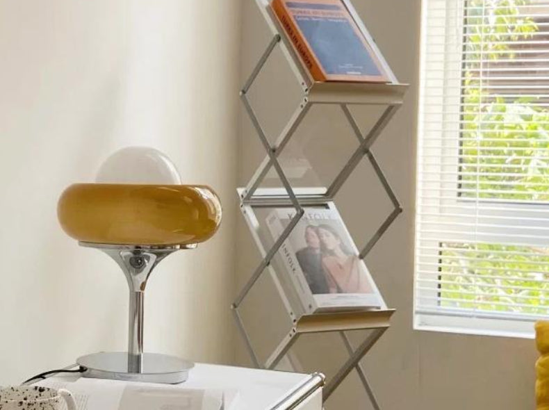 Dluxe Ave. Bauhaus Glass Table Lamp with Eye Protection Lighting