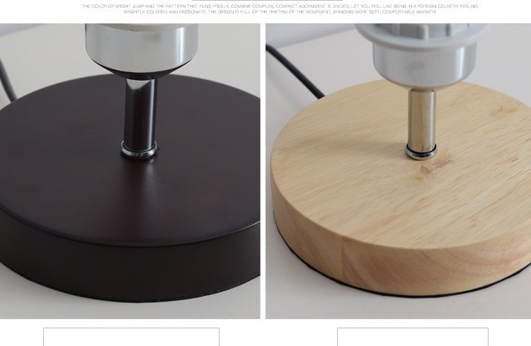 Dluxe Ave. Nordic Wood Table Lamp with Linen Shade