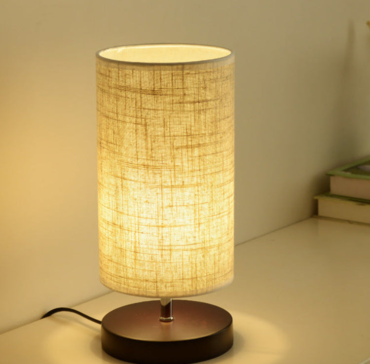 Dluxe Ave. Nordic Wood Table Lamp with Linen Shade