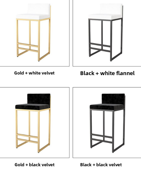 Dluxe Ave. Wrought Iron Bar Stool Home Bar Stool High Chair