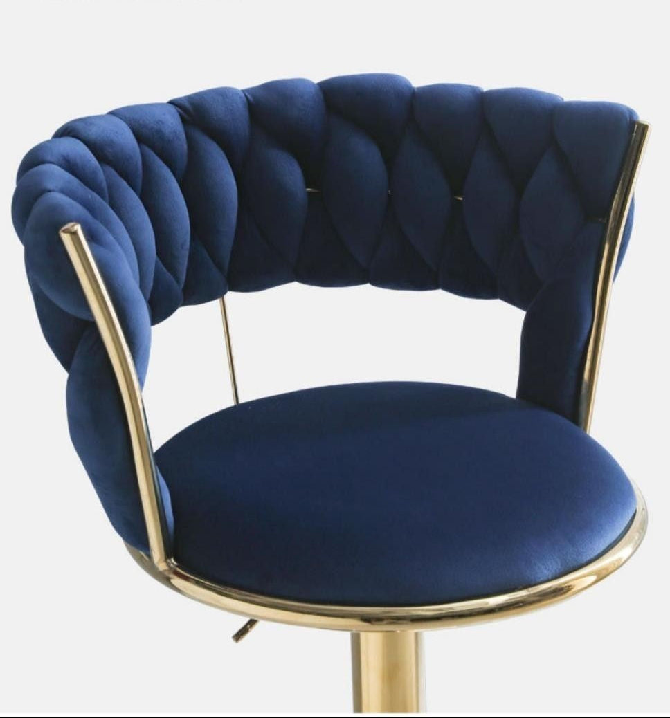 Dluxe Ave. Adjustable Swivel Bar Stool with Backrest