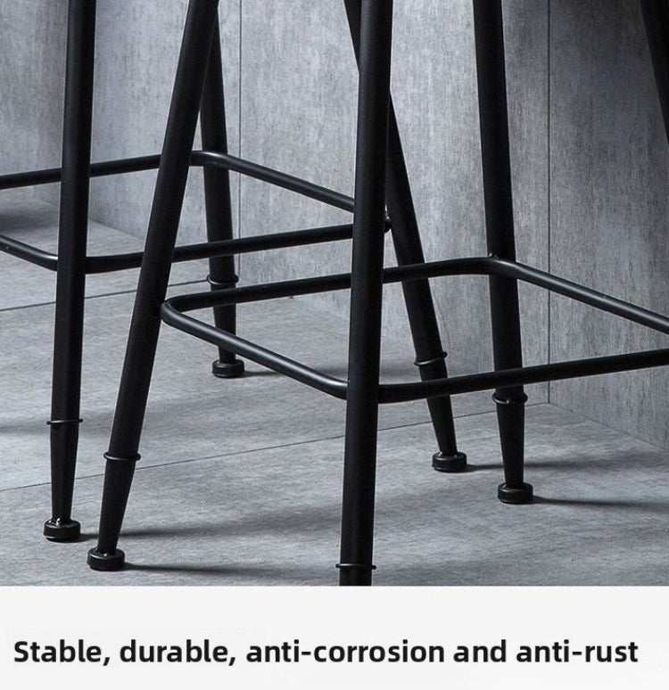 Dluxe Ave. High Stool, Bar Chair, Iron Bar Stool, Modern Solid Wood Stool, Simple Bar Chair