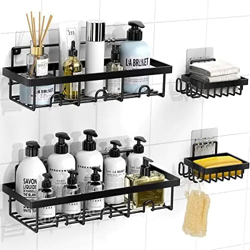 Dluxe Ave.  Wall Mounted Shelves 4 Pack Adhesive