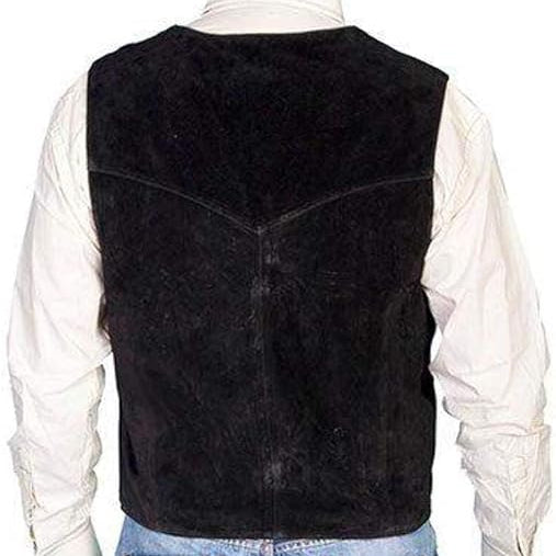 Dluxe Ave. (3X- LARGE TALL) Suede Vest Black