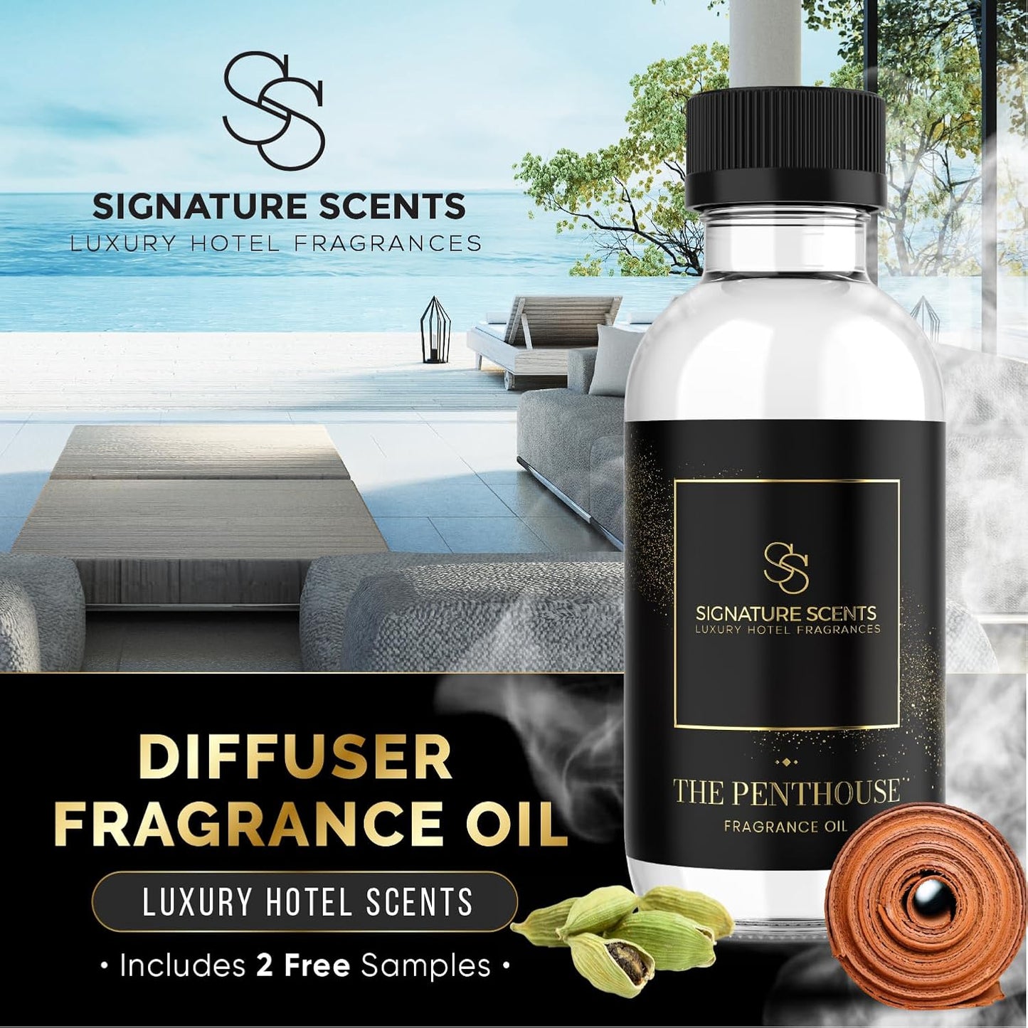Dluxe Ave.(The Penthouse) Luxury Hotel Fragrances/ Diffuser Oil Blends for Aromatherapy 4.05 Fl Oz (120ml)