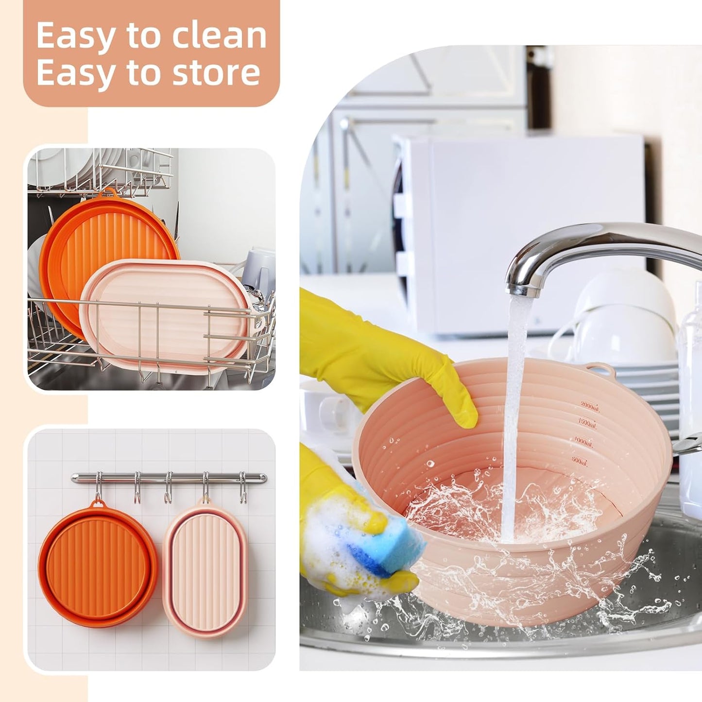 Dluxe Ave. Silicone Sourdough Bread Baking Supplies /Pink