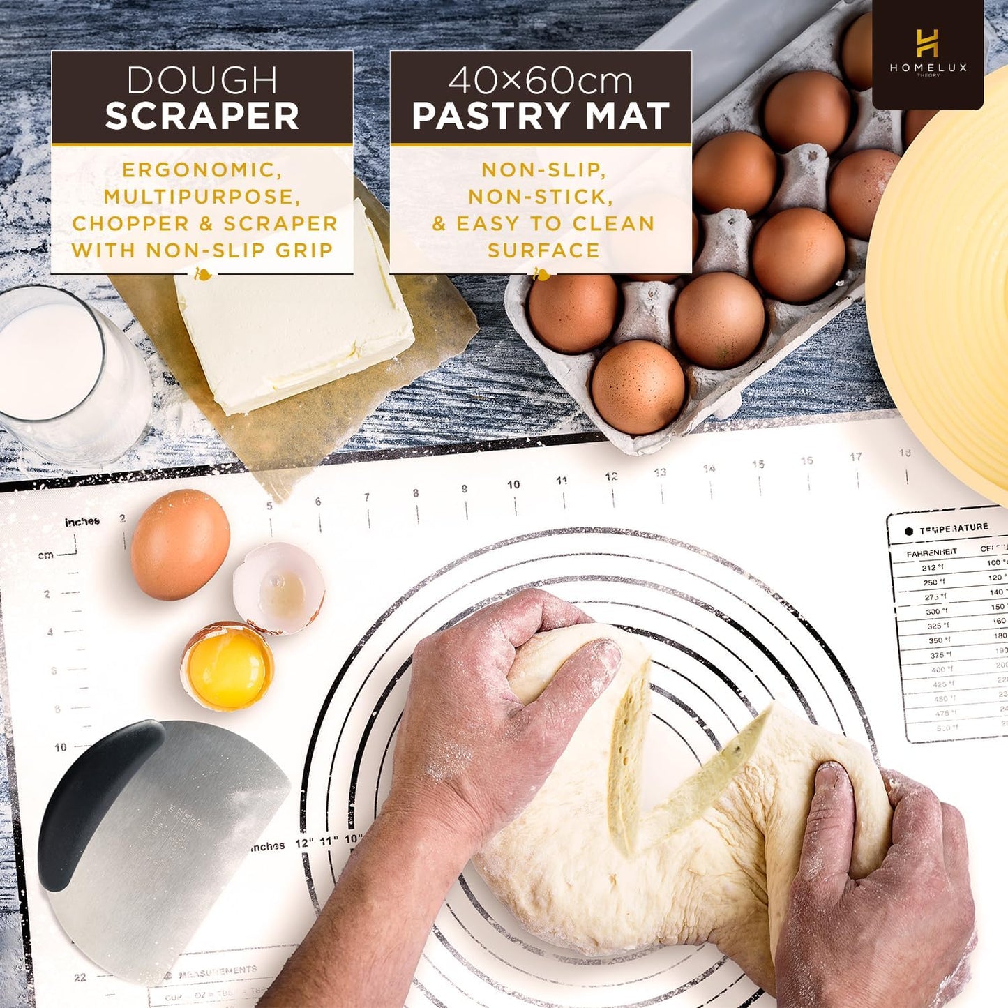 Dluxe Ave. Sourdough Starter Kit  Bread Baking Supplies / 14pcs Bread Making Tools