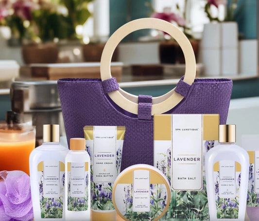Dluxe Ave. Spa Gift Baskets/ 10pcs Lavender