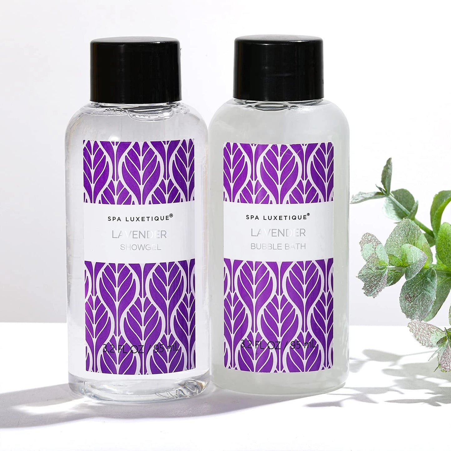 Dluxe Ave. Spa Luxetique Lavender Spa Set Bath Set for Women Gift Relaxing Home Spa Kits Includes Body Lotion Shower Gel Bubble Bath Hand Cream Birthday Gifts for WomenMothers Day Gifts
