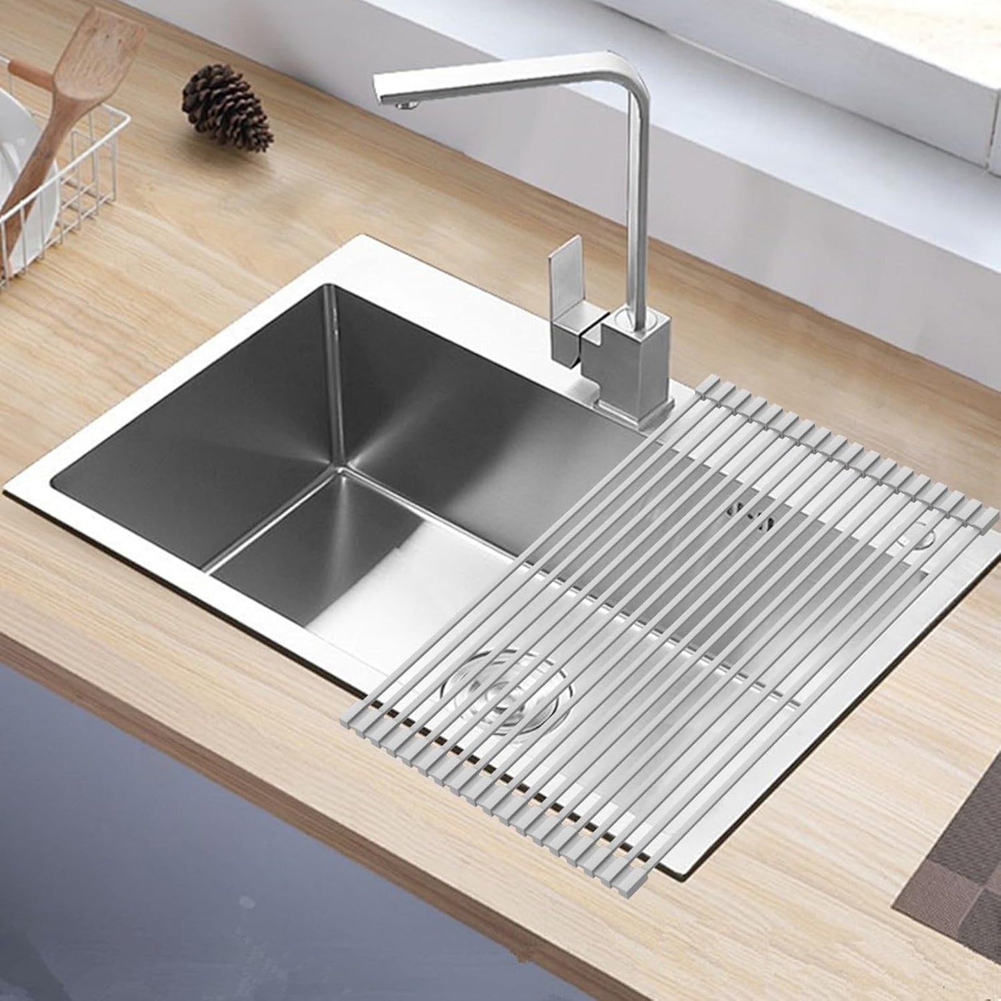 Dluxe Ave. Stylish Multifunctional Kitchen Dish Drying Rack
