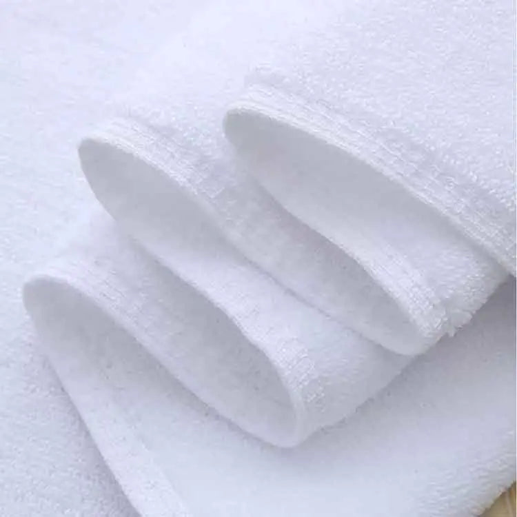 Dluxe Ave. Hotel Quality White Cotton Bath Towels for Spas and Inns