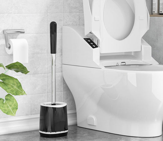 Dluxe Ave.  Toilet Brush and Holder Set (2 Black)