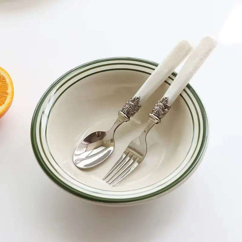 Dluxe Ave. Retro European Style Luxury Stainless Steel Cutlery Set