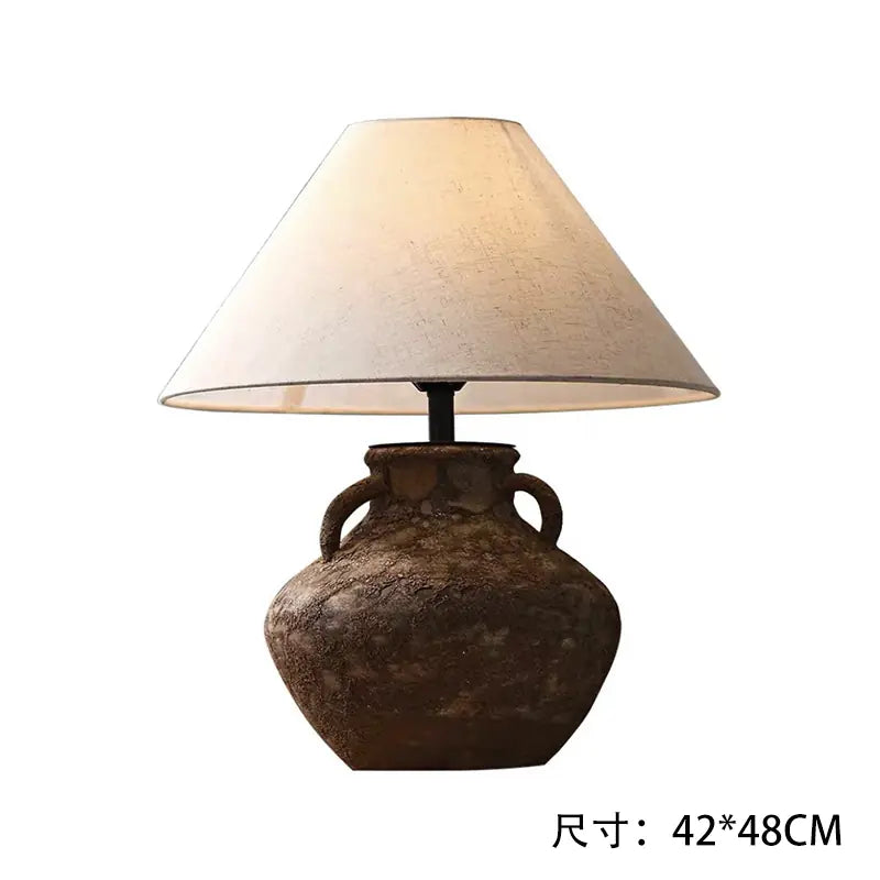 Dluxe Ave. Zhongshan Ceramic Table Lamp - Vintage Japanese Style
