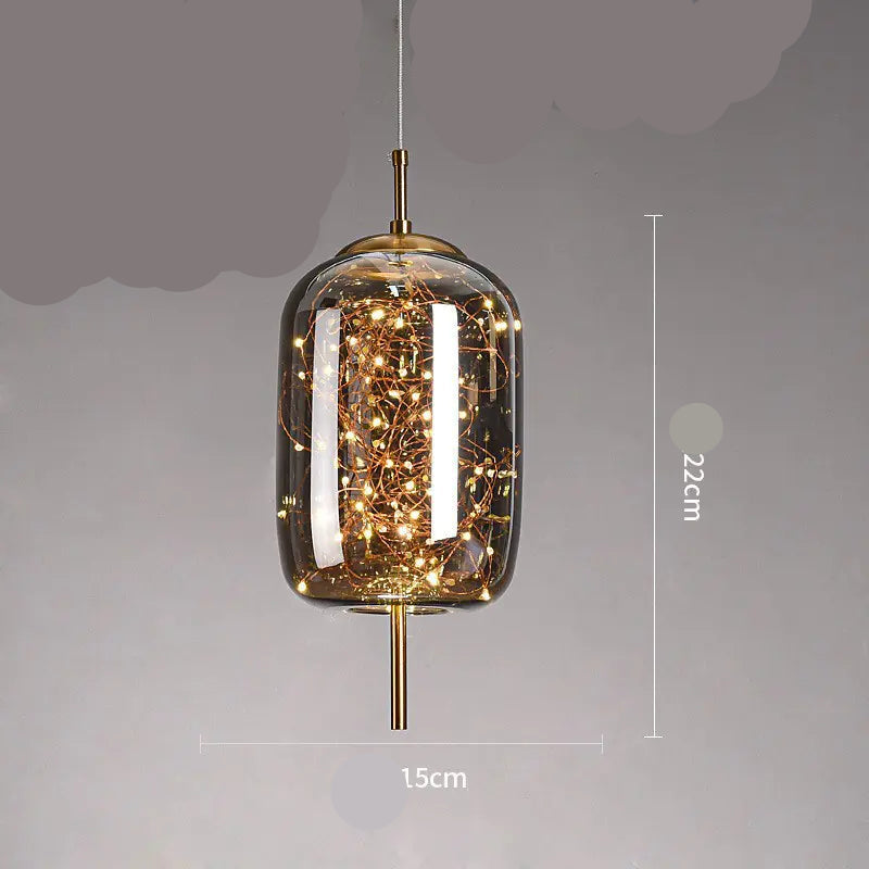 Dluxe Ave. Nordic Style Glass Pendant Light for Bar and Hotel