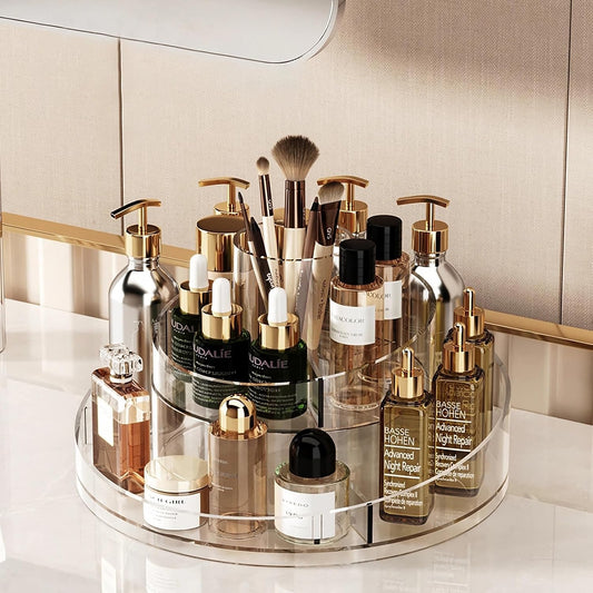Dluxe Ave. 360 Rotating Makeup Organizer/Cosmetics Storage Tray