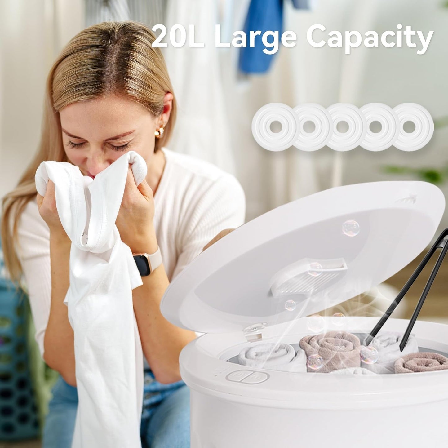 Dluxe Ave.-Temperature Disinfecting Towel Heating Bucket