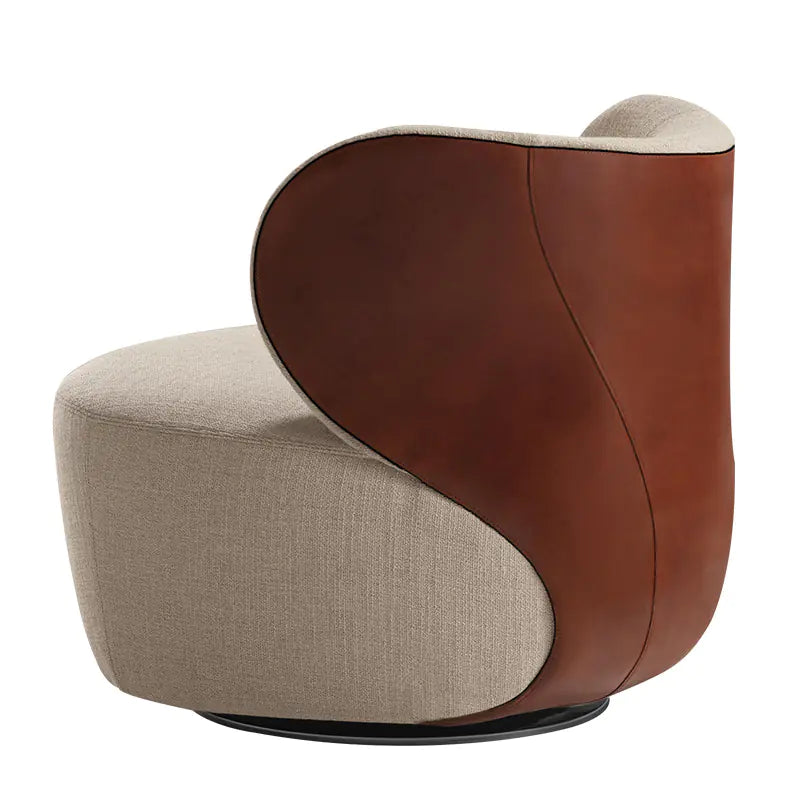 Dluxe Ave. Modern Minimalist Swivel Chair for Small Spaces