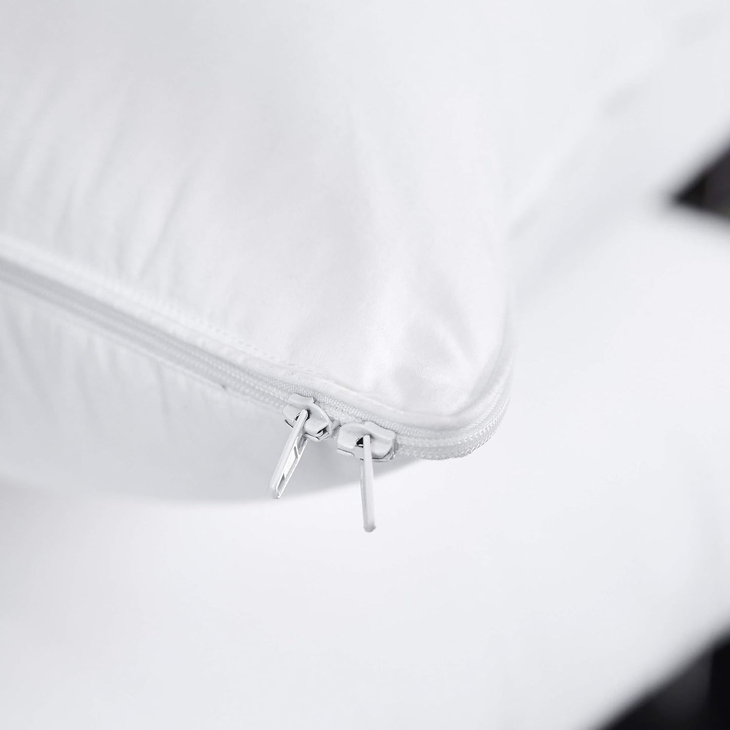 Dluxe Ave. ( QUEEN ) Three Geese Adjustable Layer Goose Feather Pillow, { SOFT } 100% Soft Cotton Cover 1 Pillow.