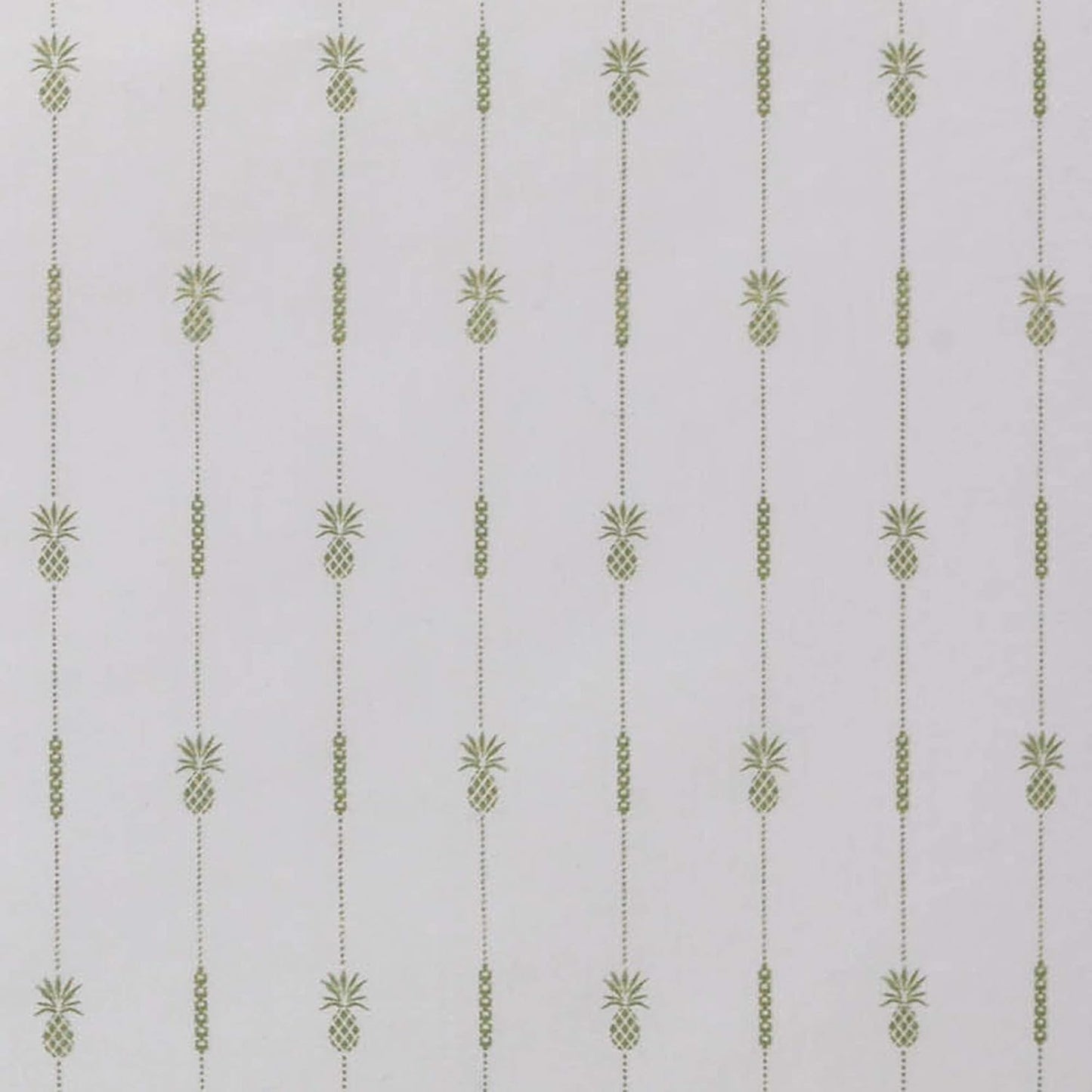 Dluxe Ave. ( QUEEN ) 4 Pcs Sheet Set, Cotton Percale, Pineapple Pinstripe Green