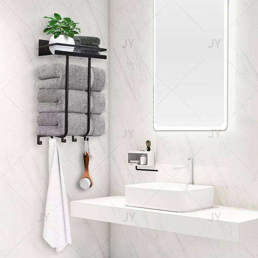 Dluxe Ave. Towel Racks for Bathroom/  Black