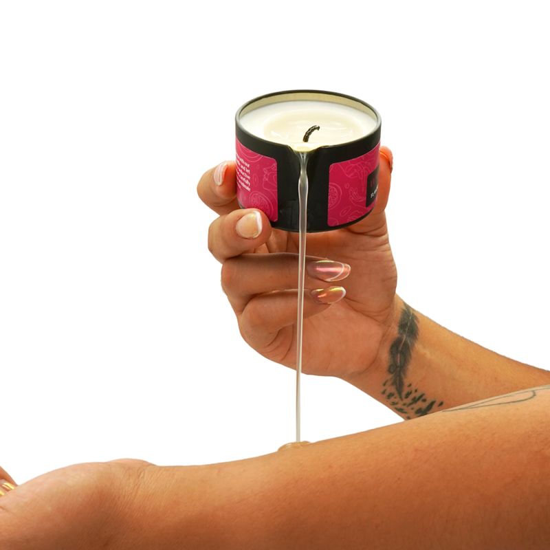 Dluxe Ave. Tropical - Massage Oil Candle – Vegan Full Body Massage Therapy & Home SPA – Sustainable Formula for Relaxation & Stress Relief