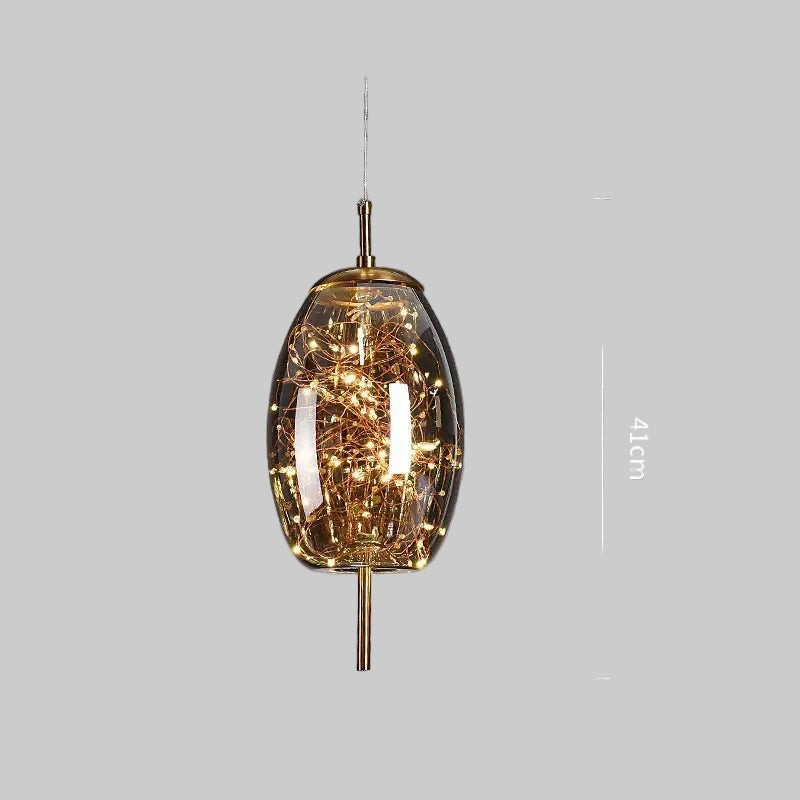 Dluxe Ave. Nordic Style Glass Pendant Light for Bar and Hotel