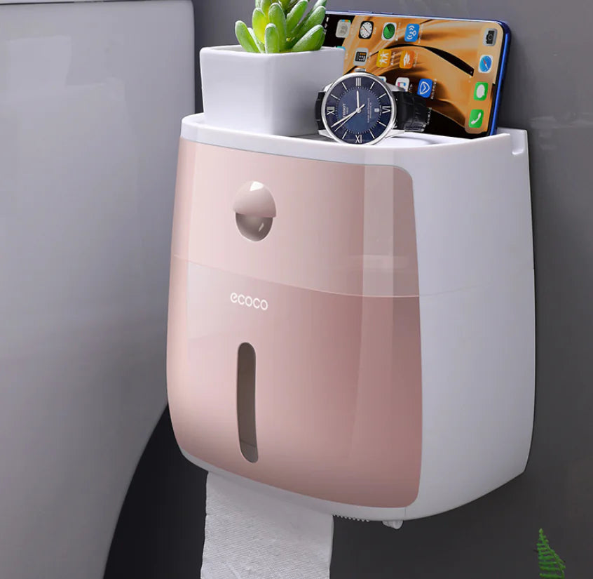 Dluxe Ave. Creative Waterproof Toilet Paper Holder and Tissue Rack