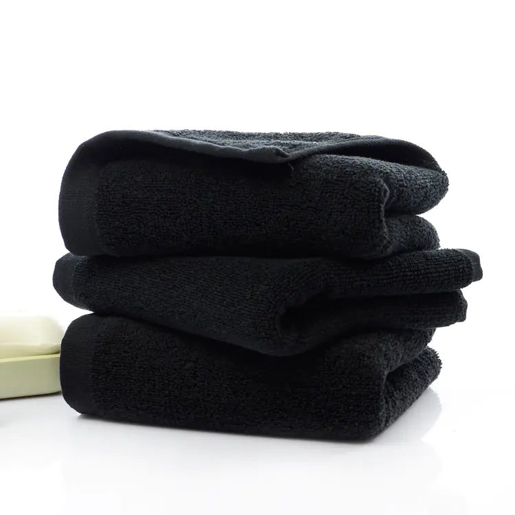 Dluxe Ave. Black Pure Cotton Towels - 21 Strand Hotel Supply