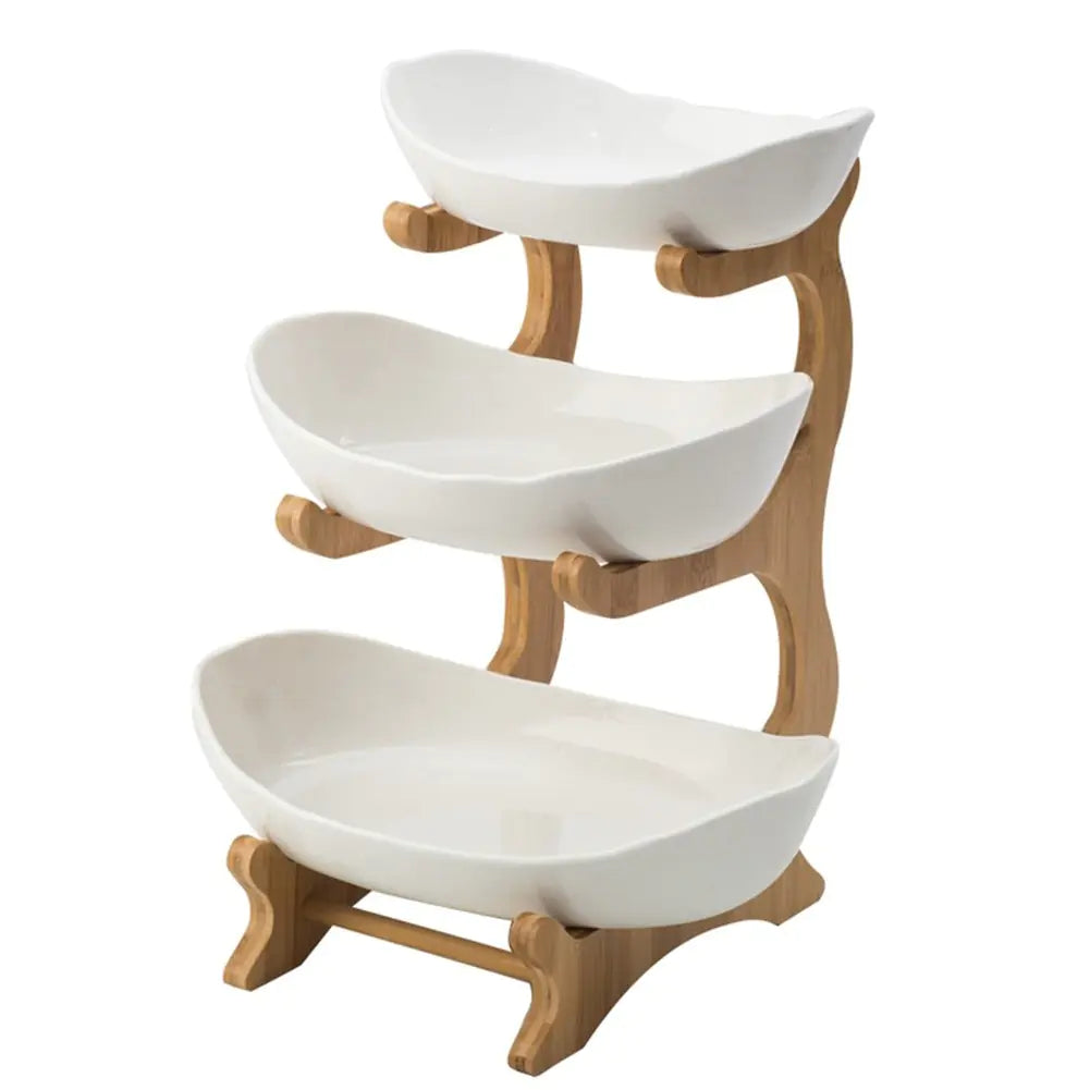 Dluxe Ave. Ceramic Candy Dish and Snack Plate Fruit Basket