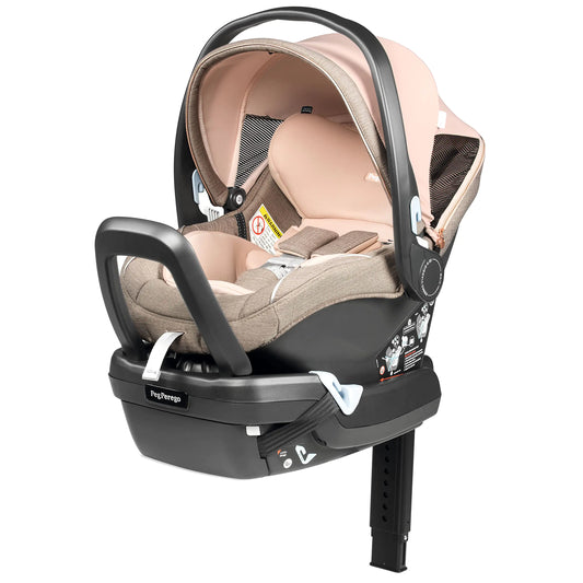 Dluxe Ave. Rear Facing Infant Car Seat/ for Babies 4 to 35 lbs / (Beige & Pink)