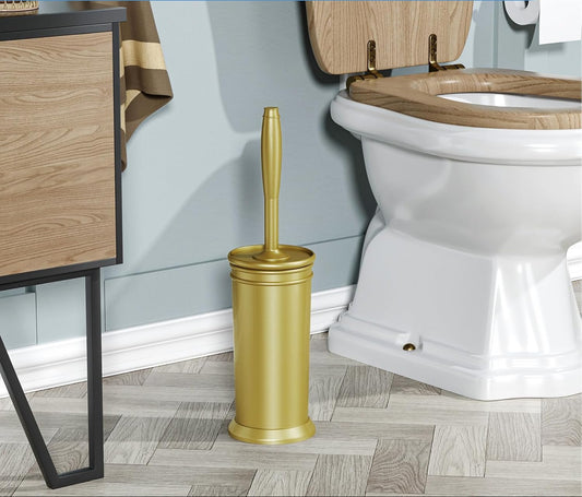 Dluxe Ave. Toilet Brush Set with Extra Long Handle/ Gold