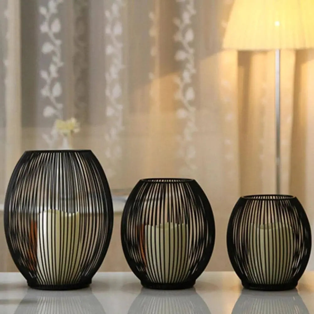 Dluxe Ave. Mediterranean Iron Birdcage with LED Candle Decor