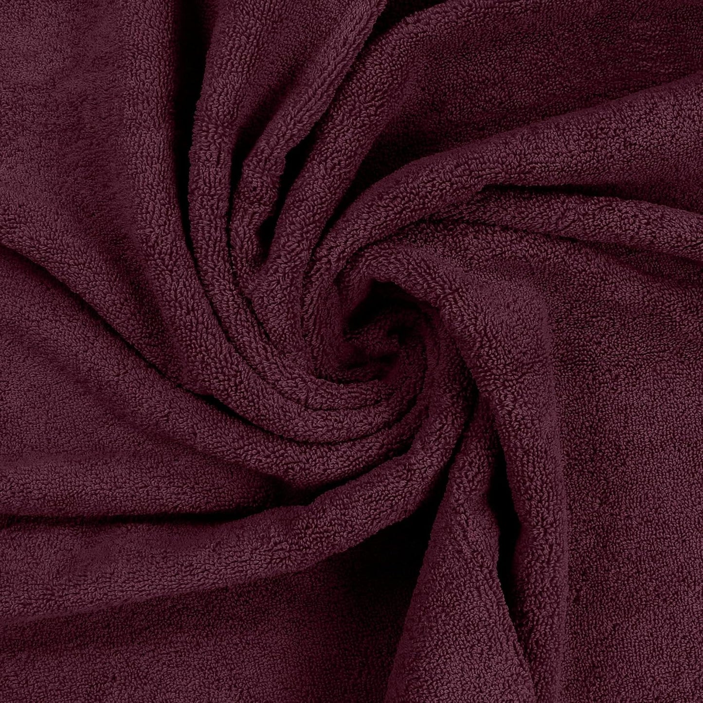 Dluxe Ave. Utopia Towels 8-Piece Premium Towel Set 2 Bath Towels 2 Hand Towels and 4 Wash Cloths 100% Ring Spun CottonSports and Hotel (Burgundy)