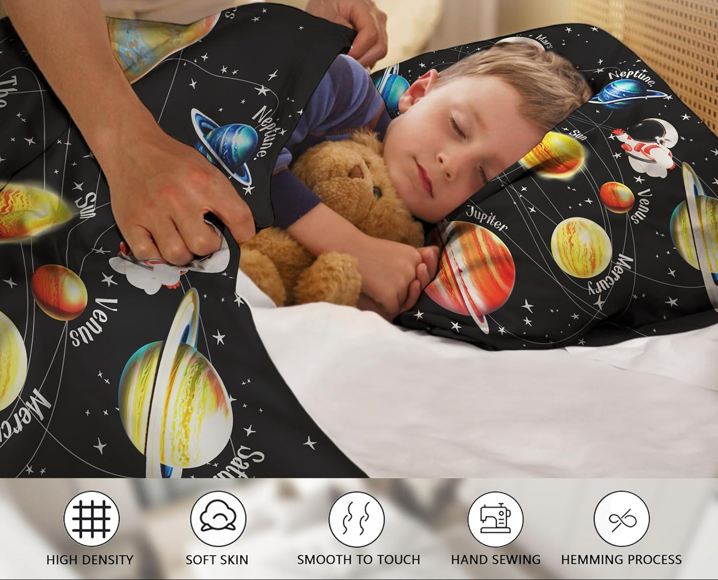Dluxe Ave. ( QUEEN ) 3 Pcs Comforter Bedding Set/ Galaxy