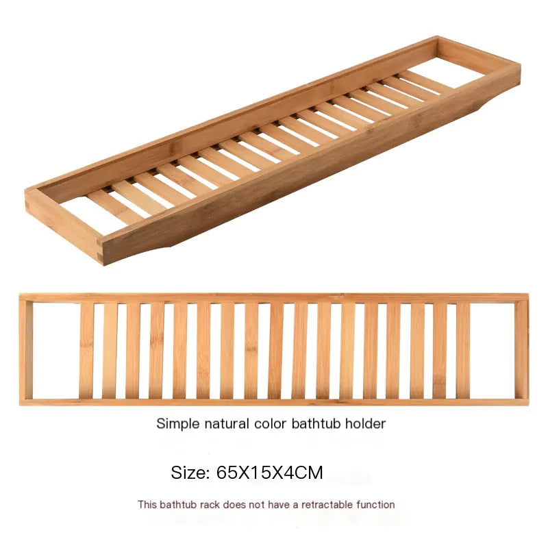 Dluxe Ave. Expandable Non-Slip Bamboo Bathtub Storage Rack