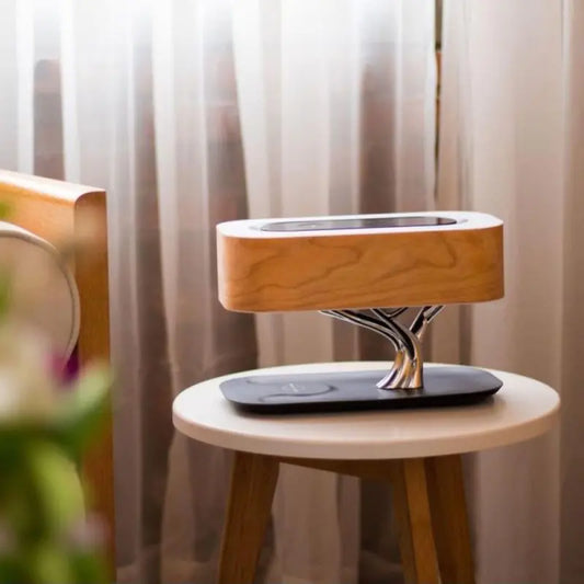 Dluxe Ave. Tree Light Bluetooth Speaker Lamp with Wireless Charger
