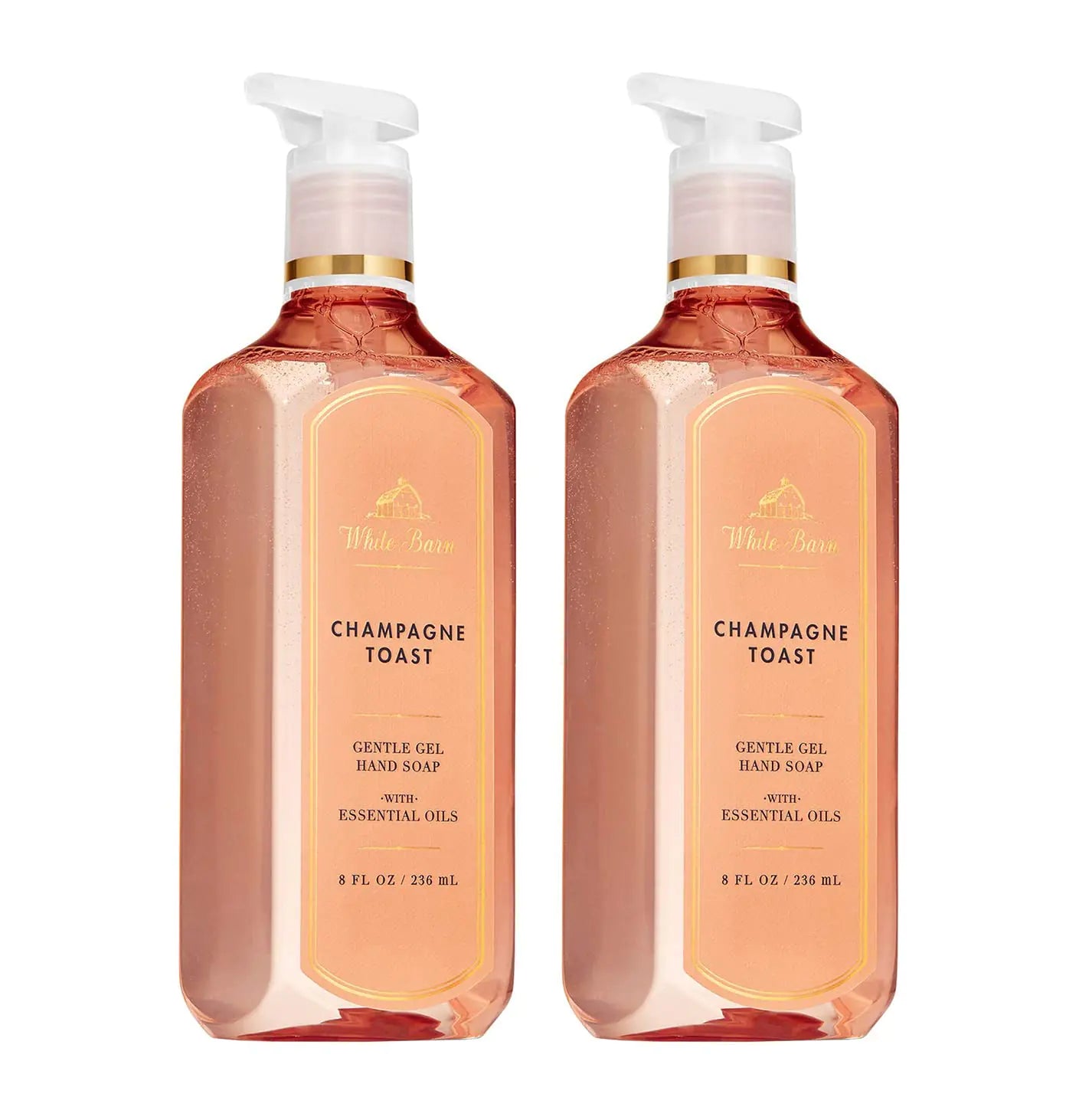 Dluxe Ave. Bath & Body Works Champagne Toast Deep Cleansing Hand Soap 2 Pack 8 oz. (Champagne Toast)
