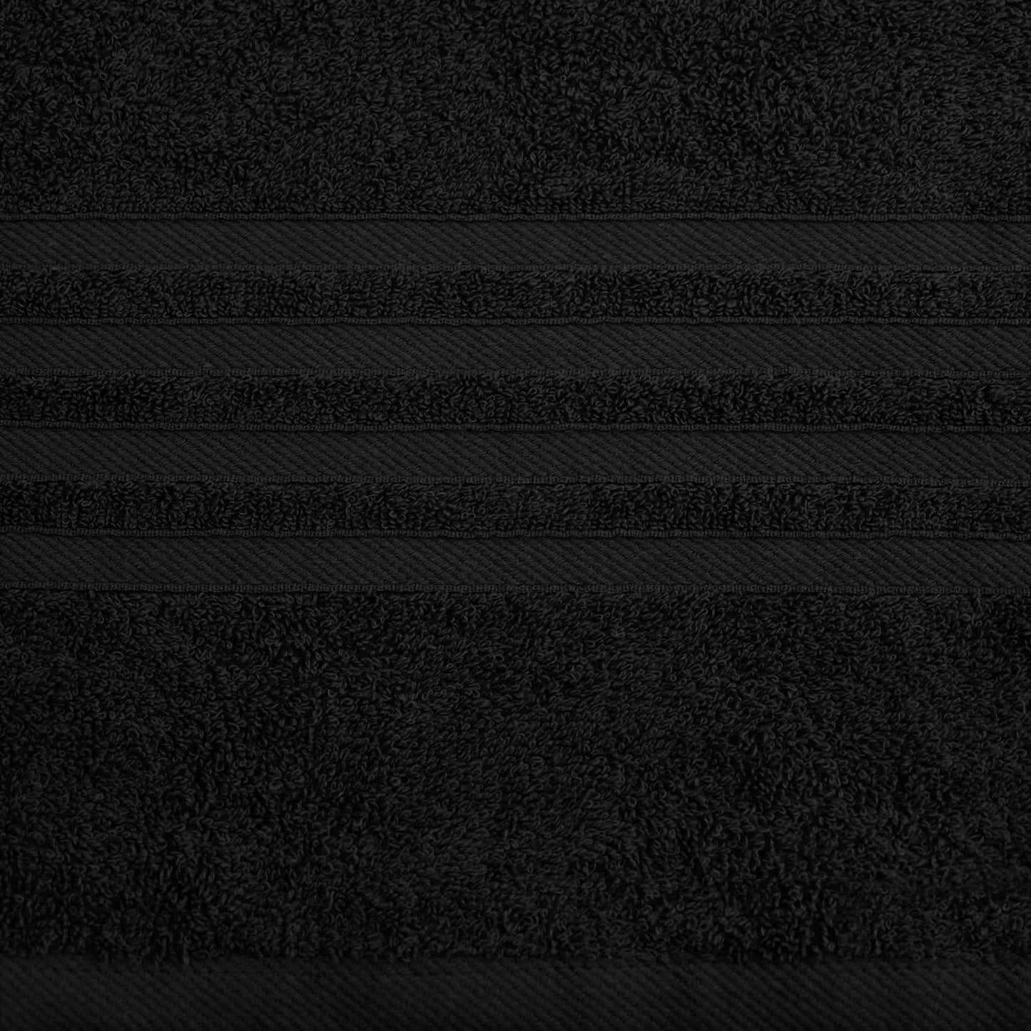 Dluxe Ave. 100% Cotton Soft Bath Towel Set, 12 Pcs (Black)