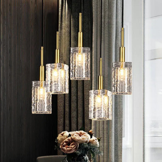 Dluxe Ave. Modern Minimalist Bar Pendant Light for Dining Room