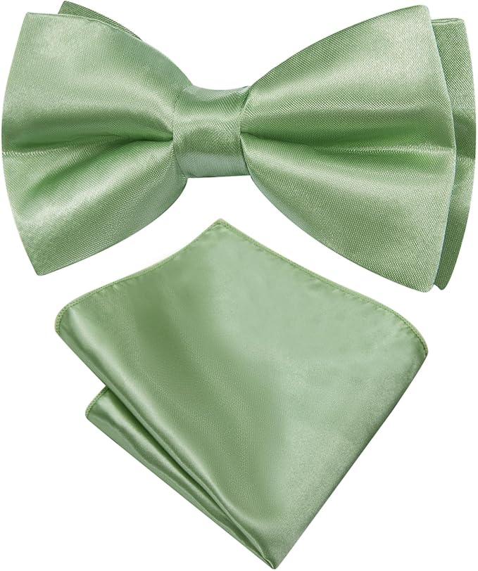 Dluxe Ave. (3X-LARGE) Mens Suit Vest/ V-Neck Silk Waistcoat/White Edges Slim Fit/ Sage Green