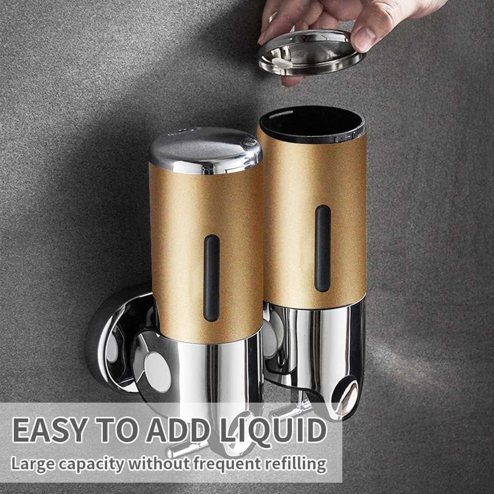 Dluxe Ave. Wall-Mounted Shampoo & Shower Gel Dispenser