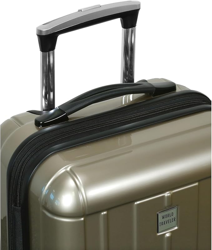 Dluxe Ave. Lightweight Polycarbonate Hardside Expandable/ Spinner Wheels/ TSA Lock/ (Champagne) 2-Pcs Set(20in24in)